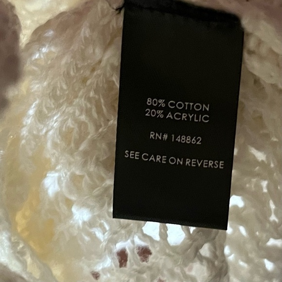 Torrid boho  festival Open Stitch Cardigan cream long line base layer Sweater 2X - Picture 7 of 8